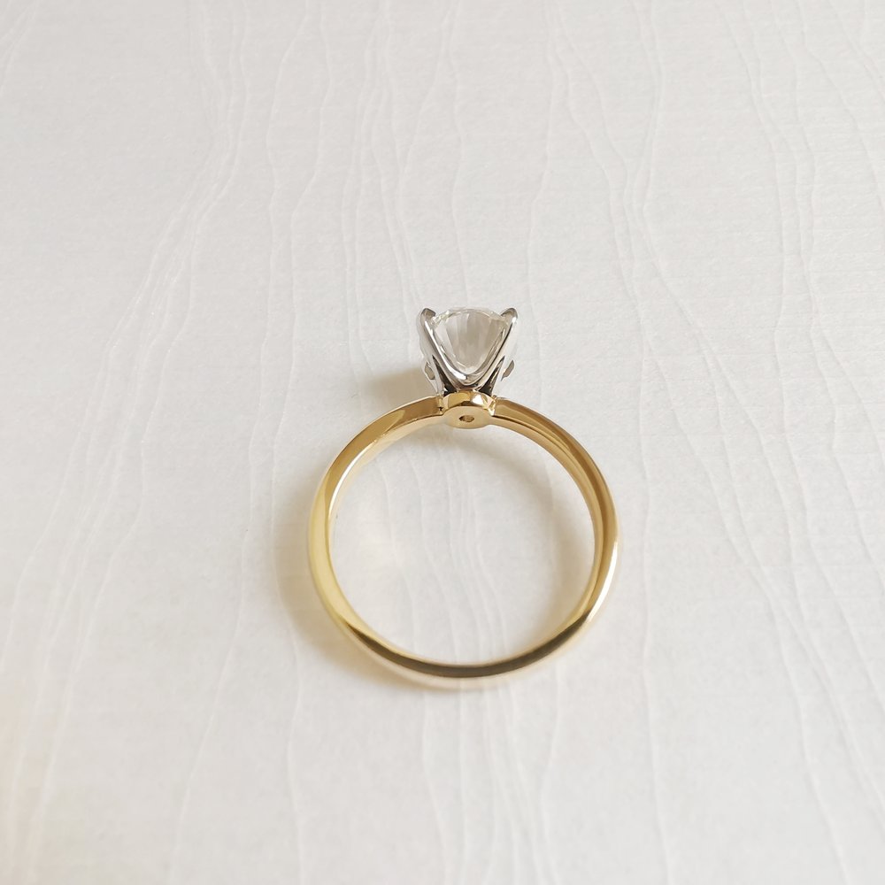 2 CT Oval Solitaire Moissanite Engagement Ring