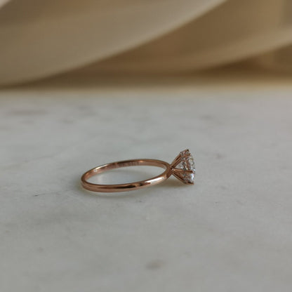 3 CT Round Hidden Halo Moissanite Engagement Ring