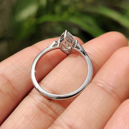 1.50 CT Marquise Three Stone Moissanite Engagement Ring