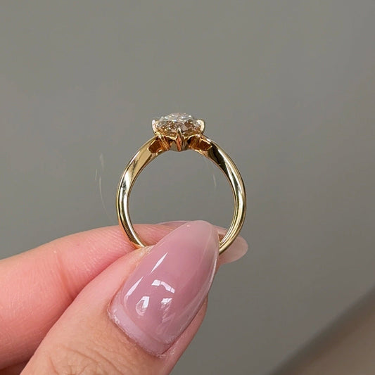 2.79 CT Marquise Solitaire Moissanite Engagement Ring