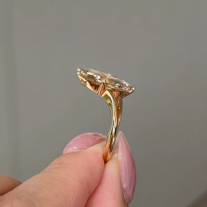 2.79 CT Marquise Solitaire Moissanite Engagement Ring