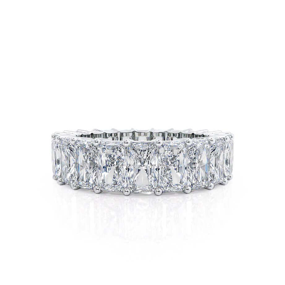 7.26 TCW Radiant Full Eternity Moissanite Wedding Band