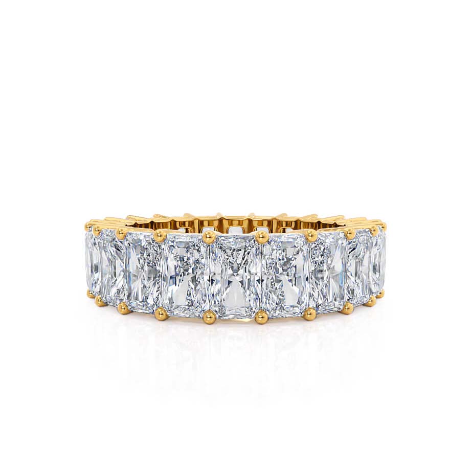 7.26 TCW Radiant Full Eternity Moissanite Wedding Band
