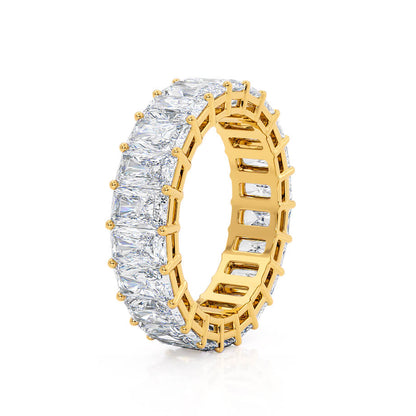 7.26 TCW Radiant Full Eternity Moissanite Wedding Band