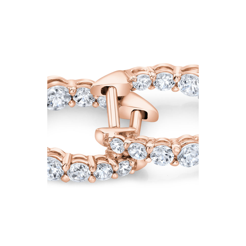 0.9 TCW Round Moissanite Huggies Earrings