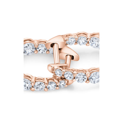 0.9 TCW Round Moissanite Huggies Earrings