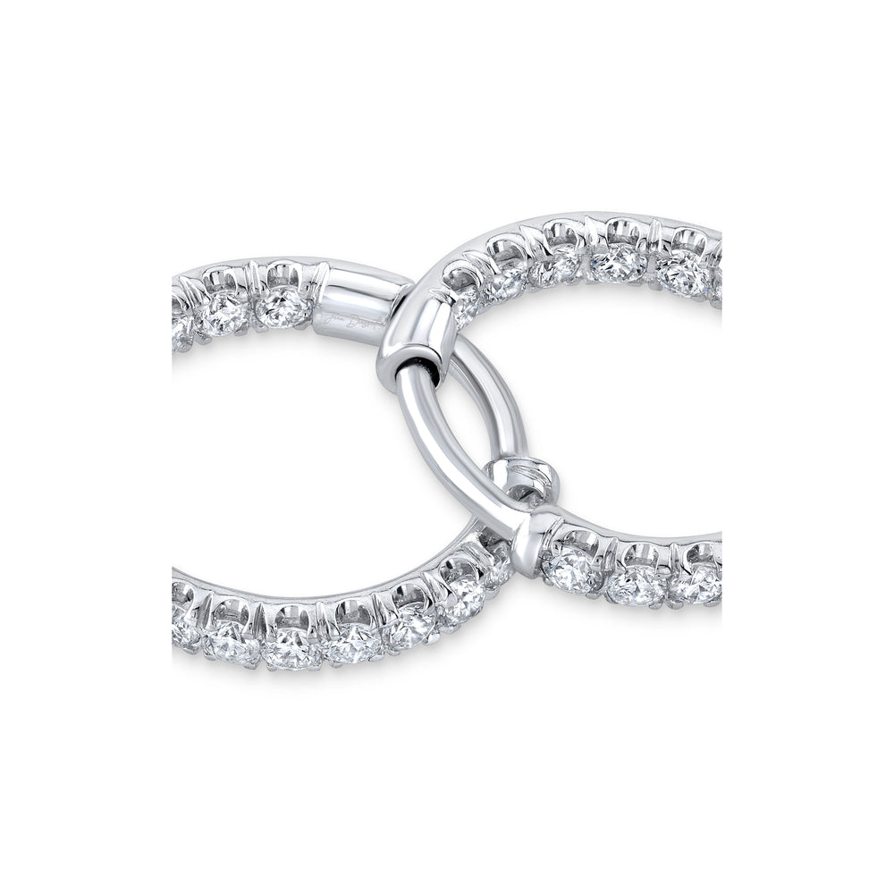 0.5 TCW Round Moissanite Huggies Earrings