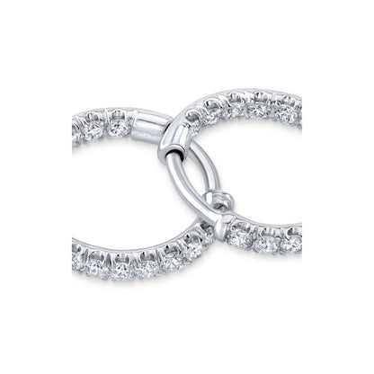 0.5 TCW Round Moissanite Huggies Earrings
