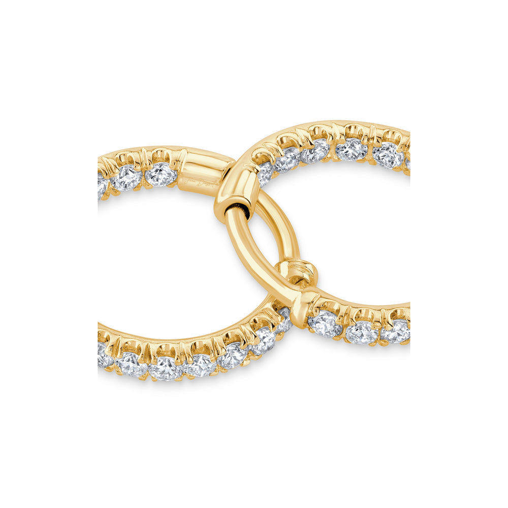 0.5 TCW Round Moissanite Huggies Earrings