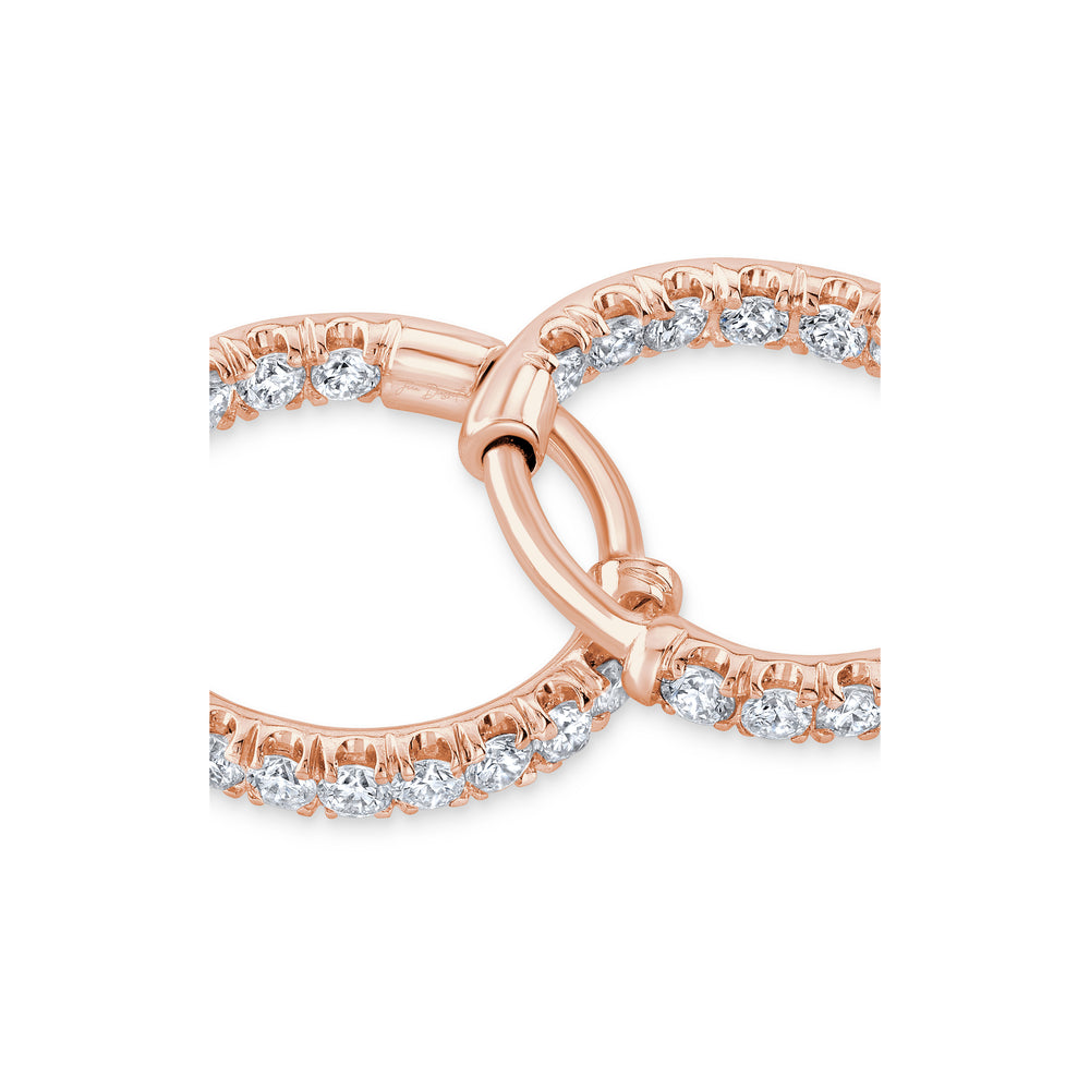 0.5 TCW Round Moissanite Huggies Earrings