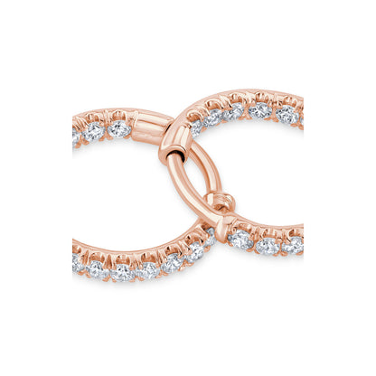 0.5 TCW Round Moissanite Huggies Earrings