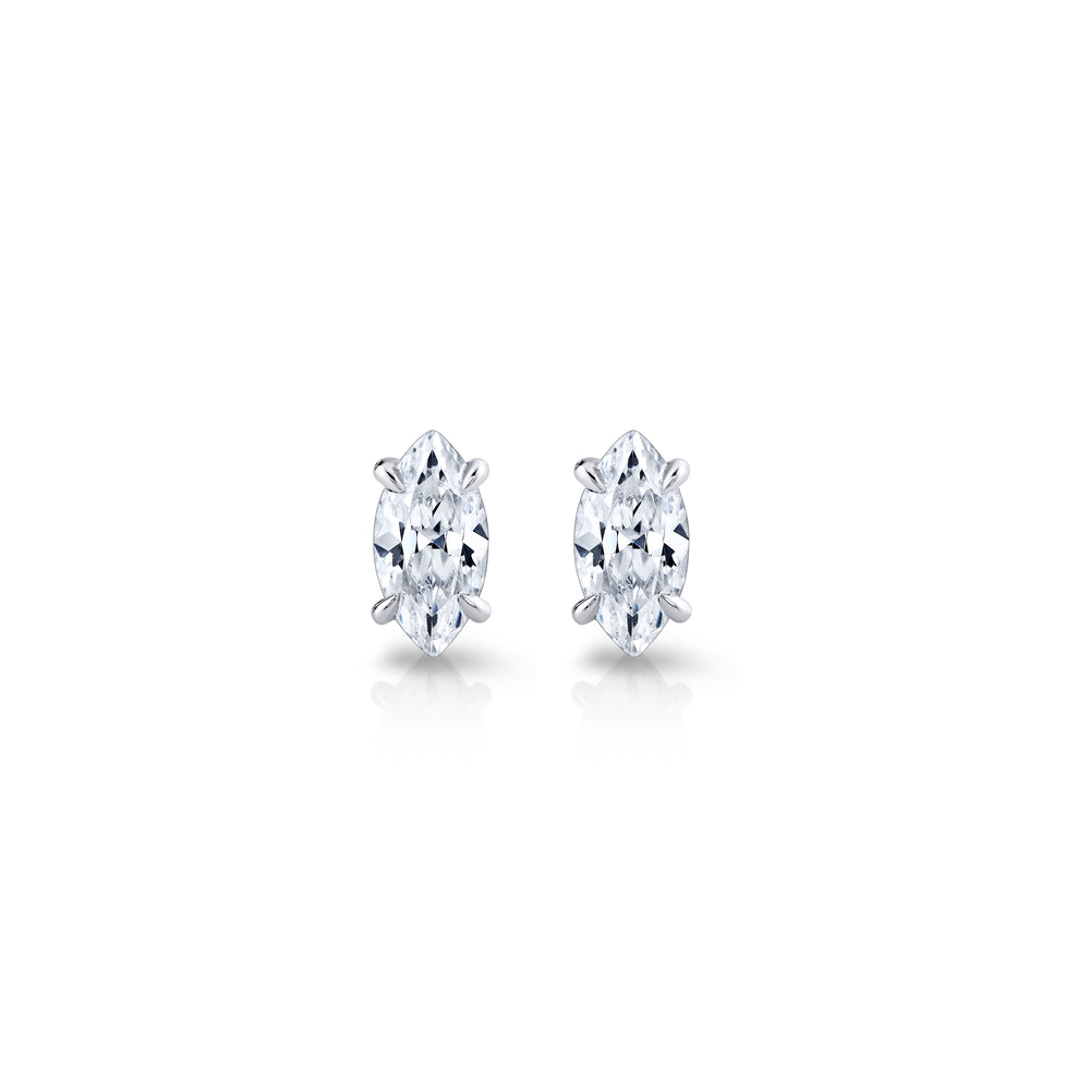 1.12 TCW Marquise Moissanite Studs Earrings