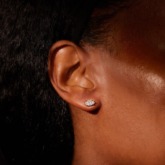 1.12 TCW Marquise Moissanite Studs Earrings