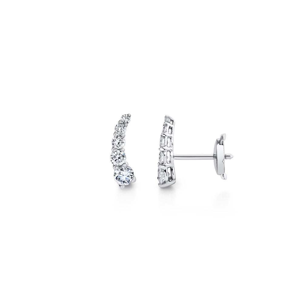 0.5 TCW Round Moissanite Stud Earrings