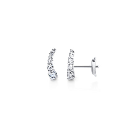 0.5 TCW Round Moissanite Stud Earrings