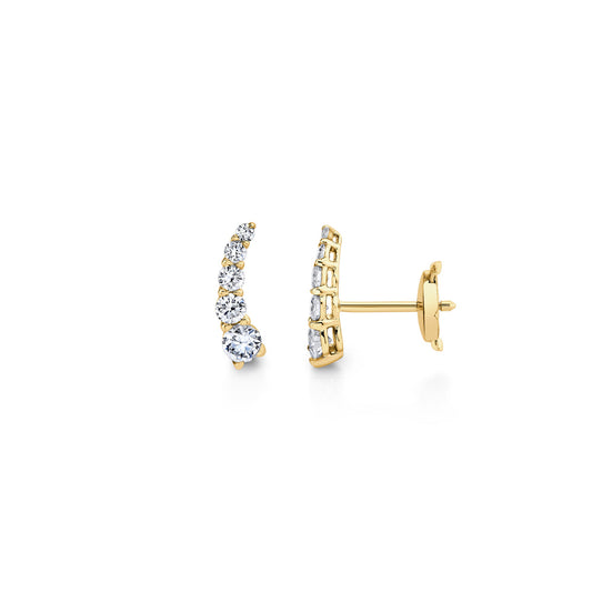 0.5 TCW Round Moissanite Stud Earrings