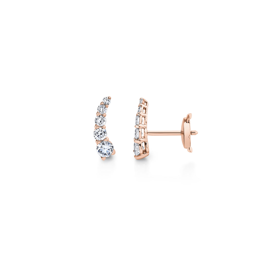 0.5 TCW Round Moissanite Stud Earrings