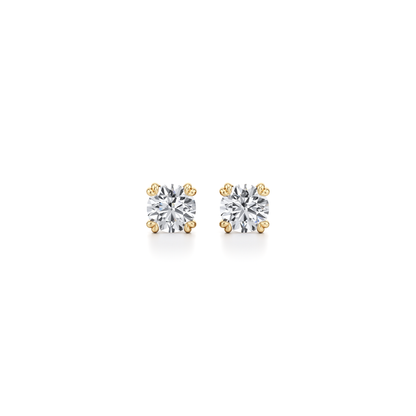 2 TCW Round Moissanite Stud Earrings