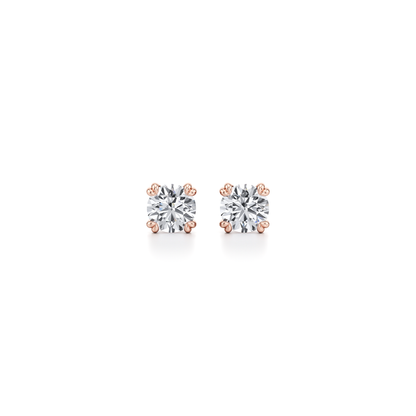 2 TCW Round Moissanite Stud Earrings