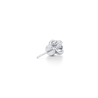2 TCW Round Moissanite Stud Earrings