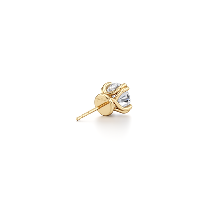 2 TCW Round Moissanite Stud Earrings