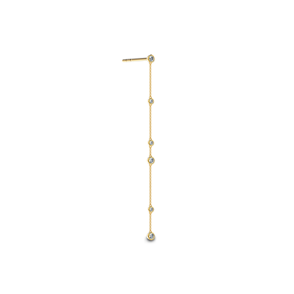 0.30 TCW Round Cut Hoop Moissanite Earrings