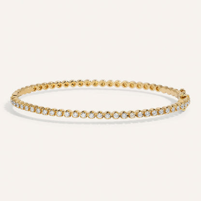 0.67 TCW Round Moissanite Tennis Bracelet