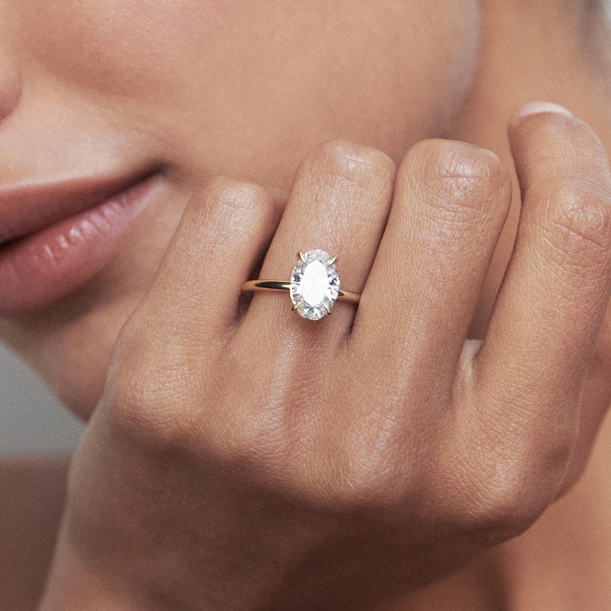 2 CT Emerald Pave Moissanite Engagement Ring