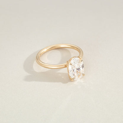 2 CT Emerald Pave Moissanite Engagement Ring