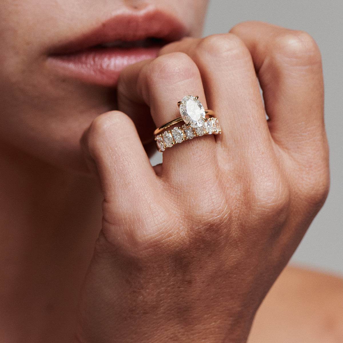 2 CT Emerald Pave Moissanite Engagement Ring
