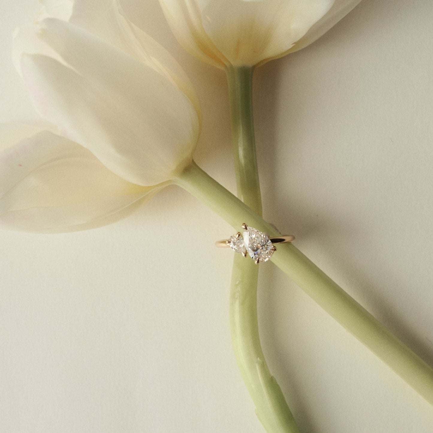 2 CT Emerald Pave Moissanite Engagement Ring