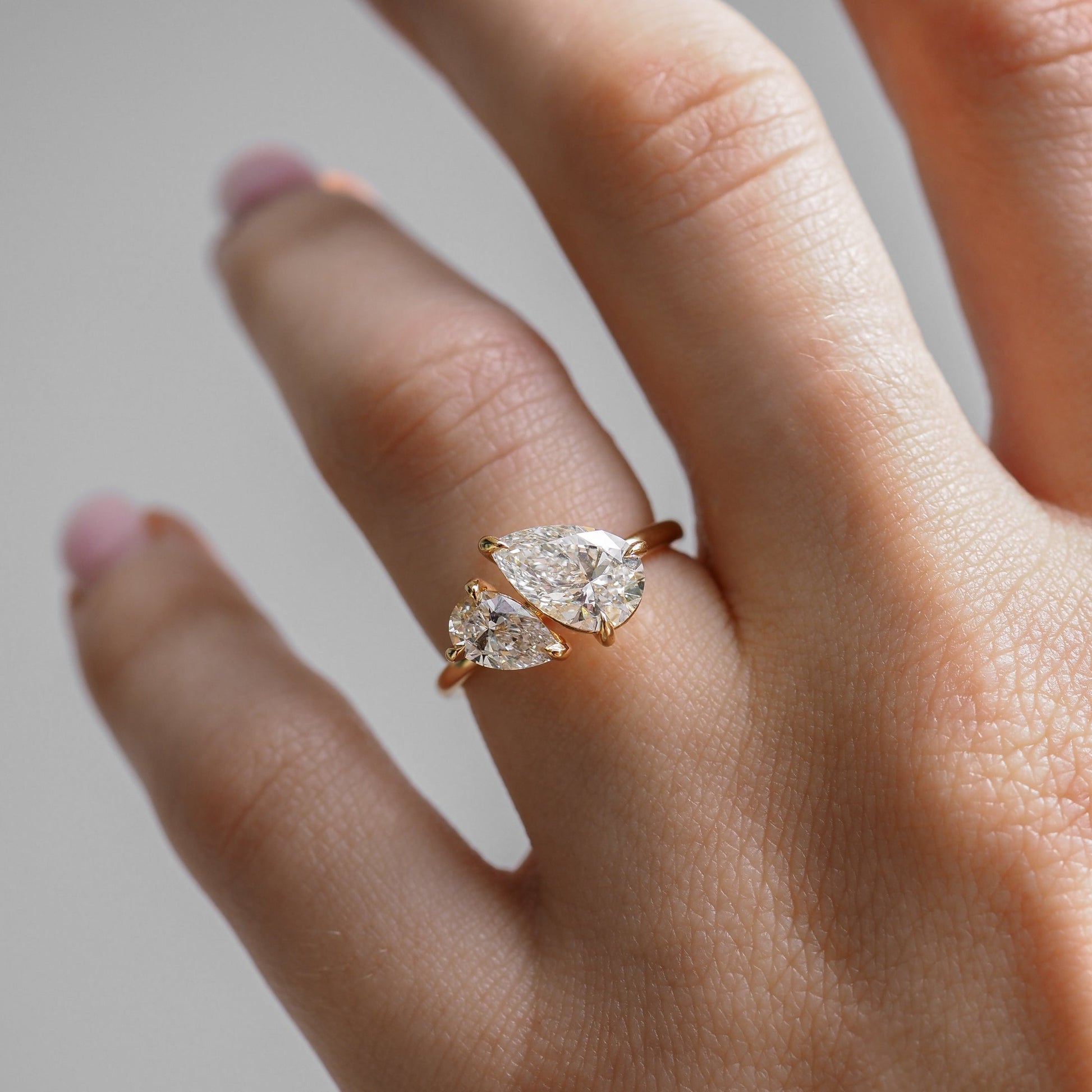 2 CT Emerald Pave Moissanite Engagement Ring