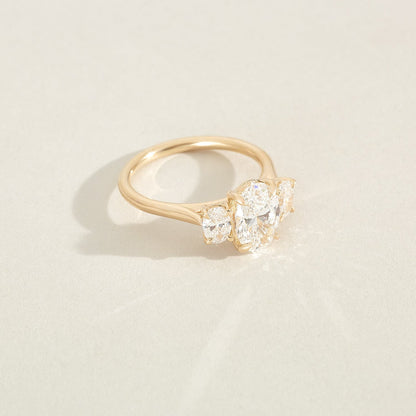 2 CT Emerald Pave Moissanite Engagement Ring