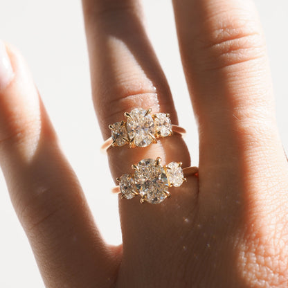 2 CT Emerald Pave Moissanite Engagement Ring
