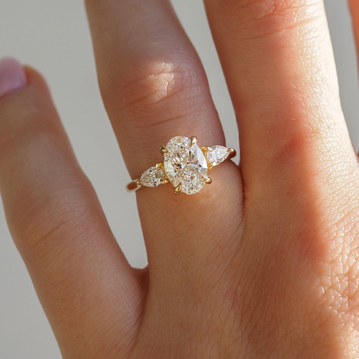 2 CT Emerald Pave Moissanite Engagement Ring