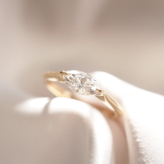 2 CT Emerald Pave Moissanite Engagement Ring