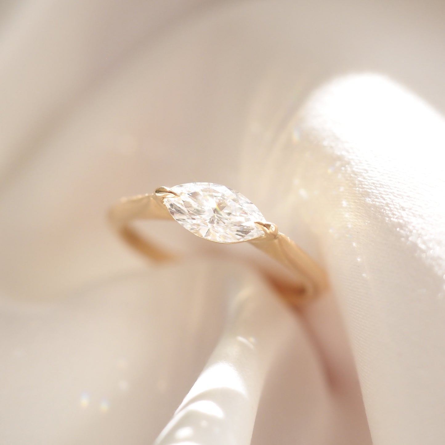 2 CT Emerald Pave Moissanite Engagement Ring