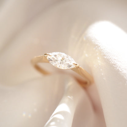 2 CT Emerald Pave Moissanite Engagement Ring