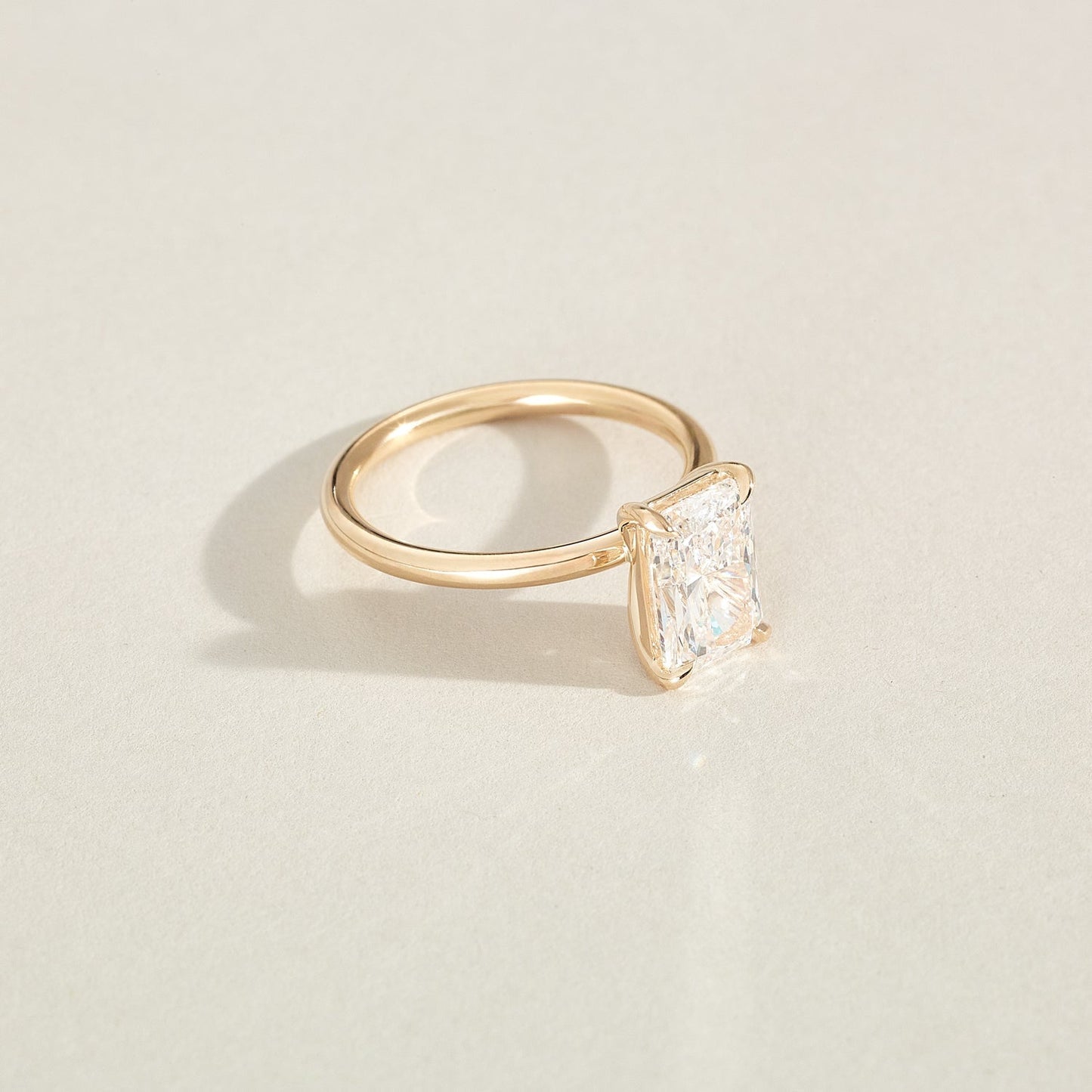 2 CT Emerald Pave Moissanite Engagement Ring