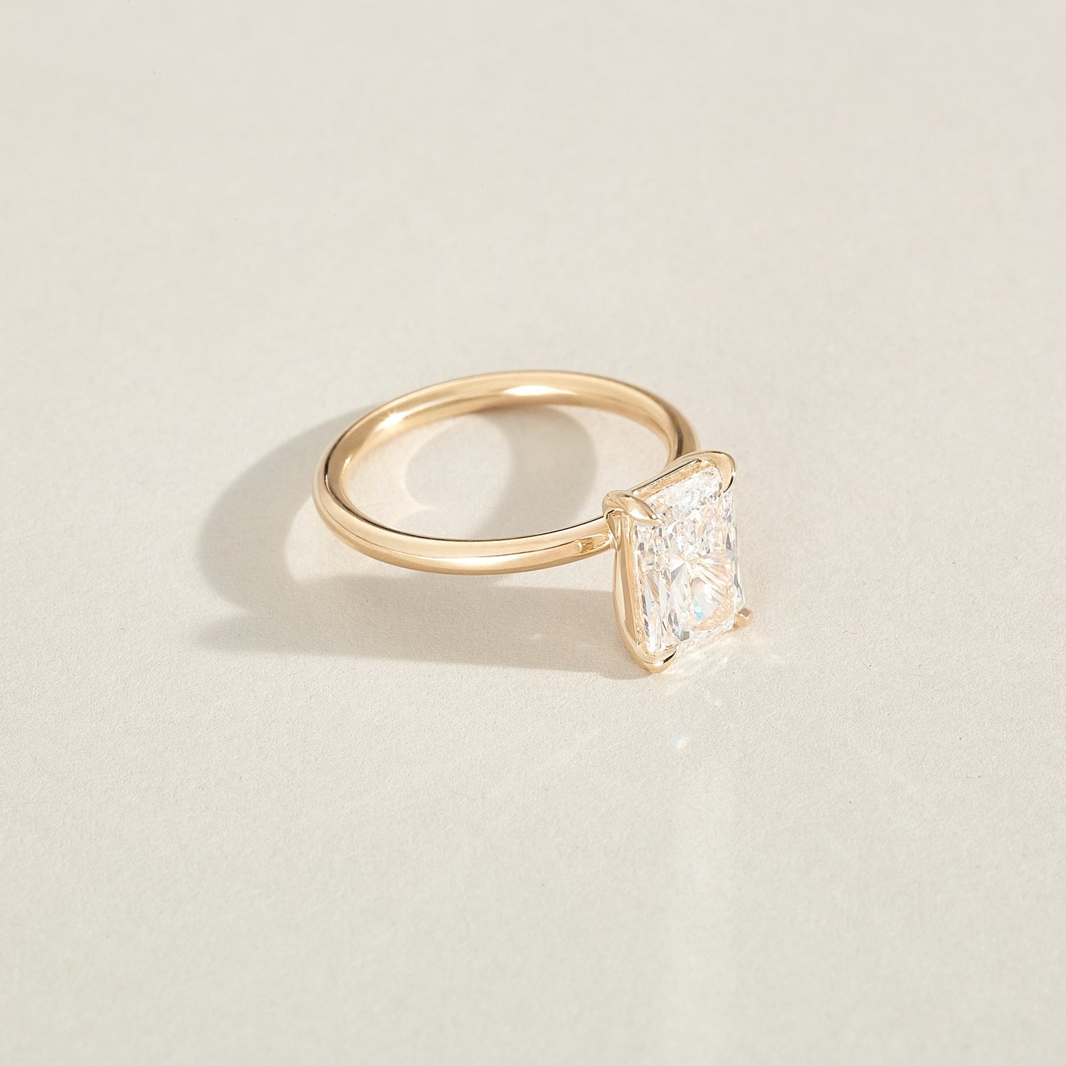 2 CT Emerald Pave Moissanite Engagement Ring