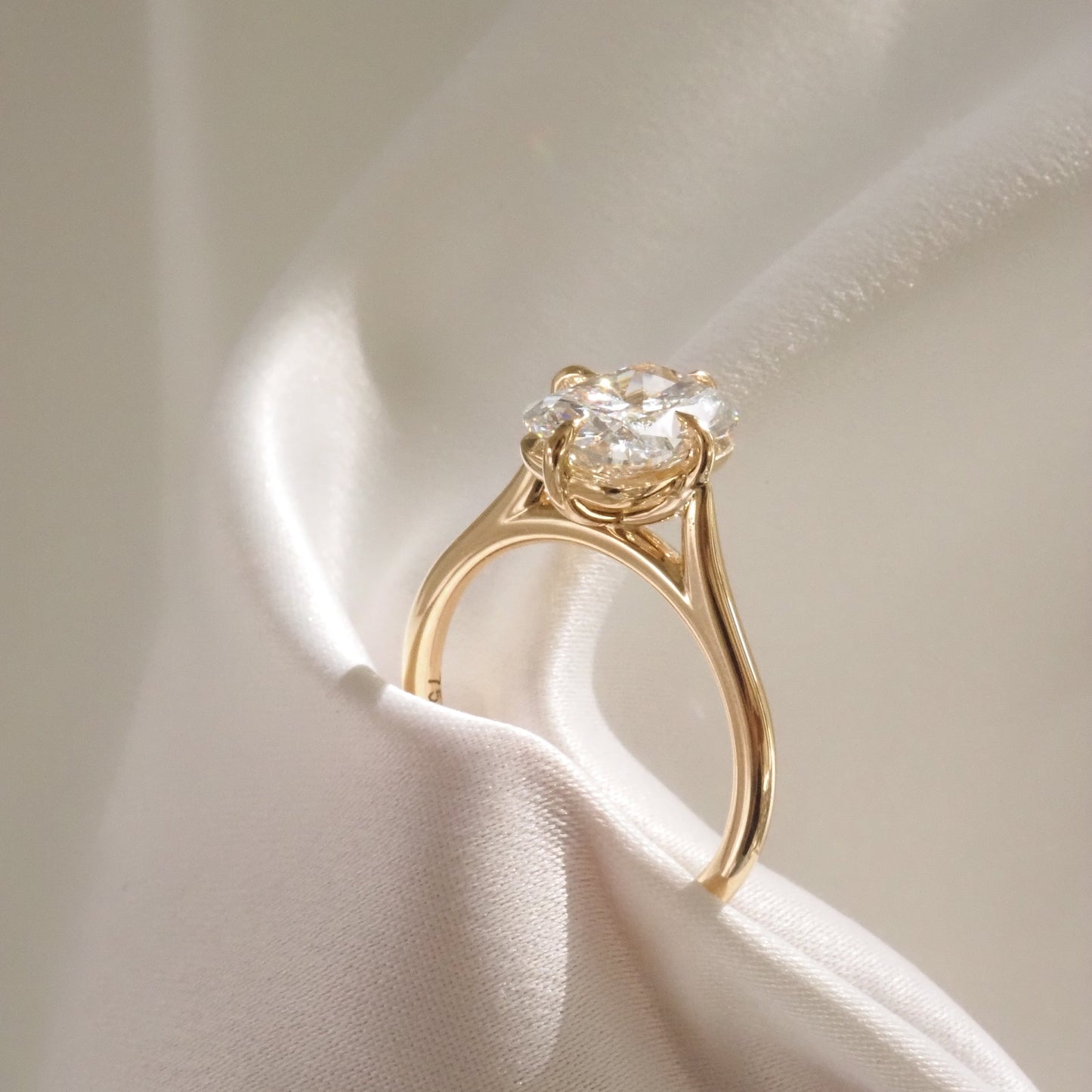 2 CT Emerald Pave Moissanite Engagement Ring