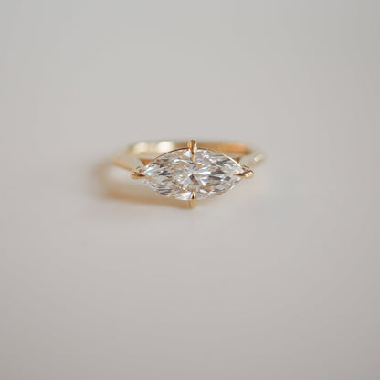 2 CT Emerald Pave Moissanite Engagement Ring