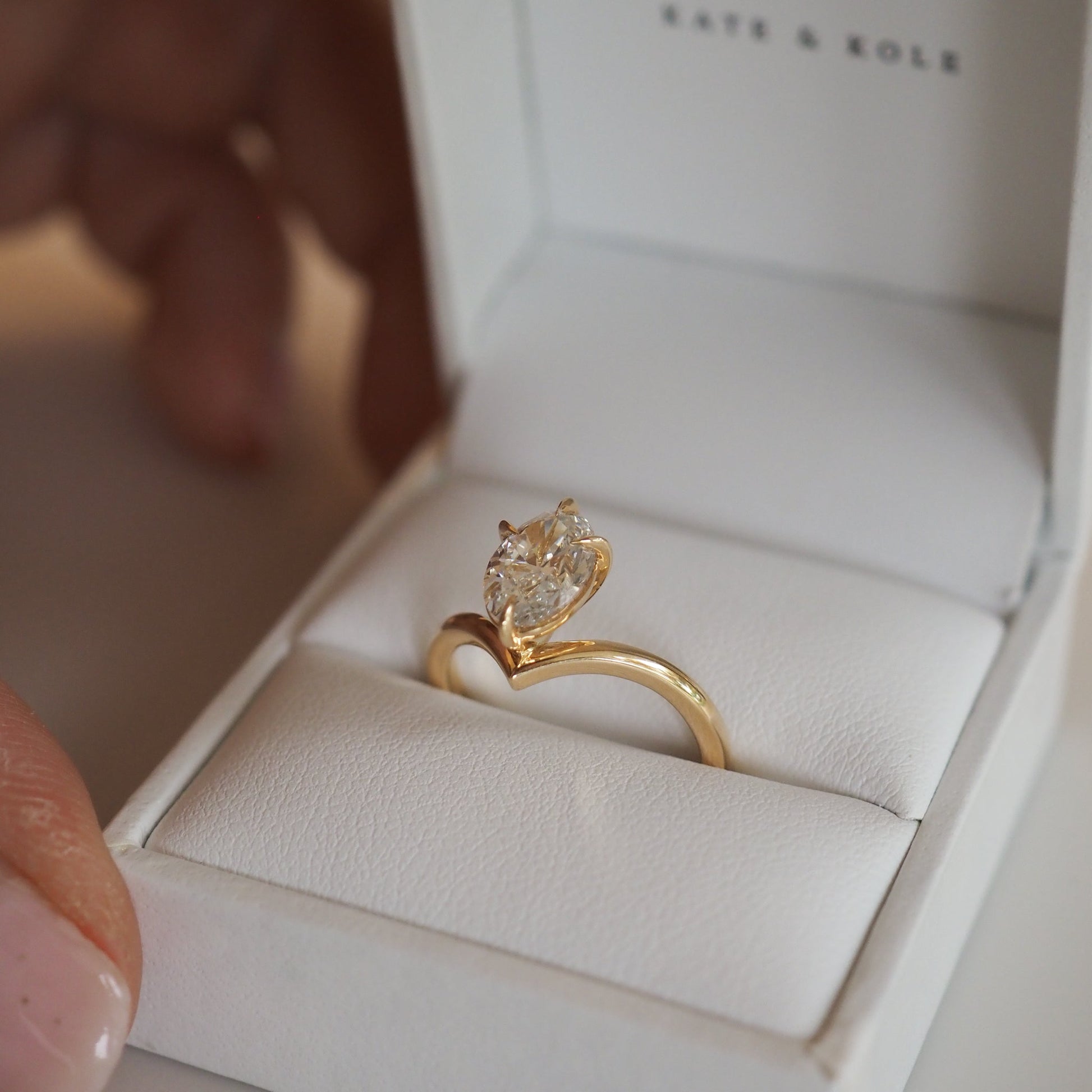 2 CT Emerald Pave Moissanite Engagement Ring