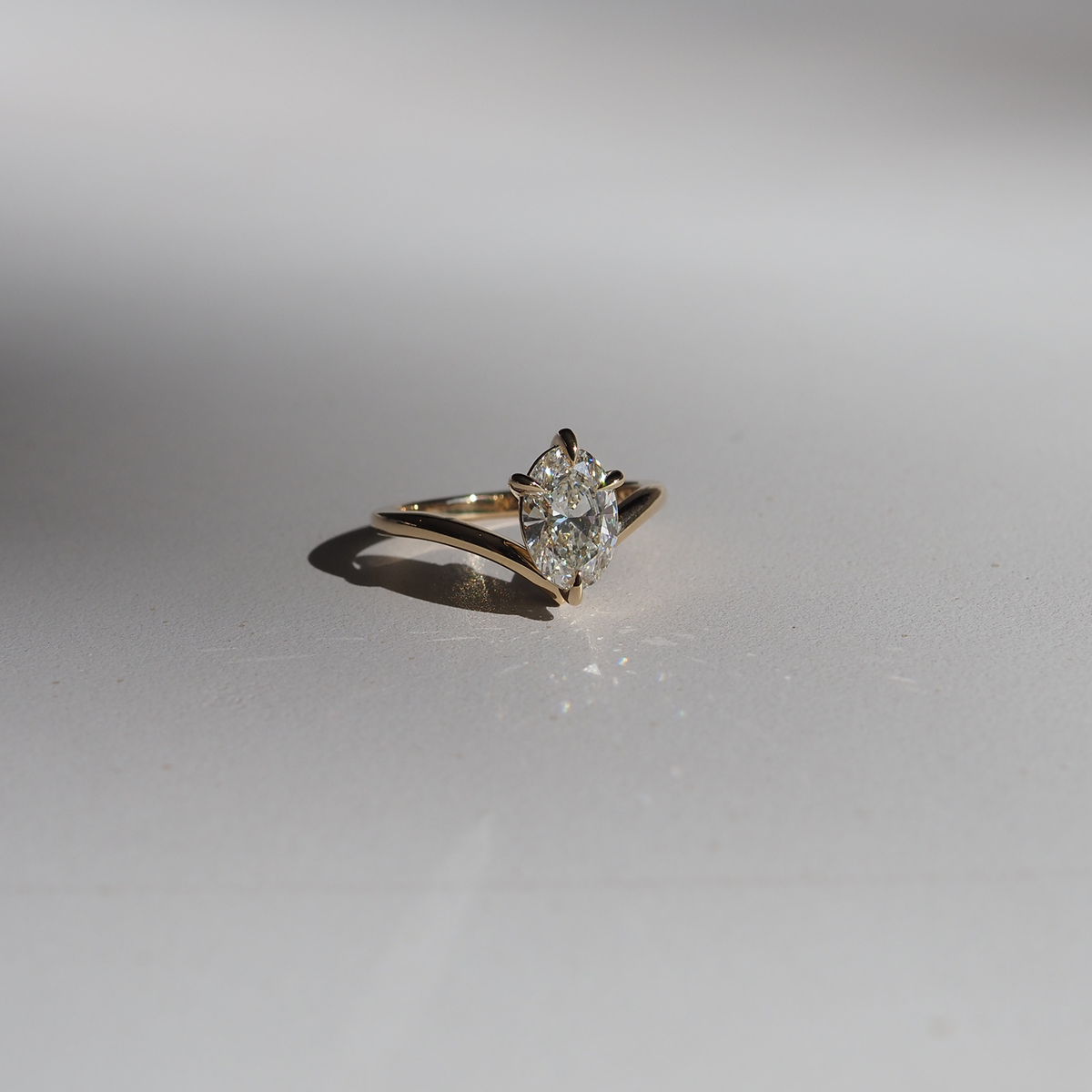 2 CT Emerald Pave Moissanite Engagement Ring