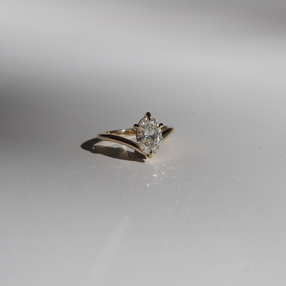 2 CT Emerald Pave Moissanite Engagement Ring