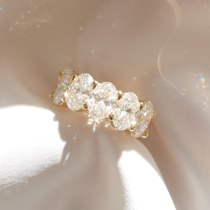 2 CT Emerald Pave Moissanite Engagement Ring