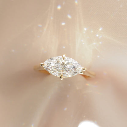 2 CT Emerald Pave Moissanite Engagement Ring