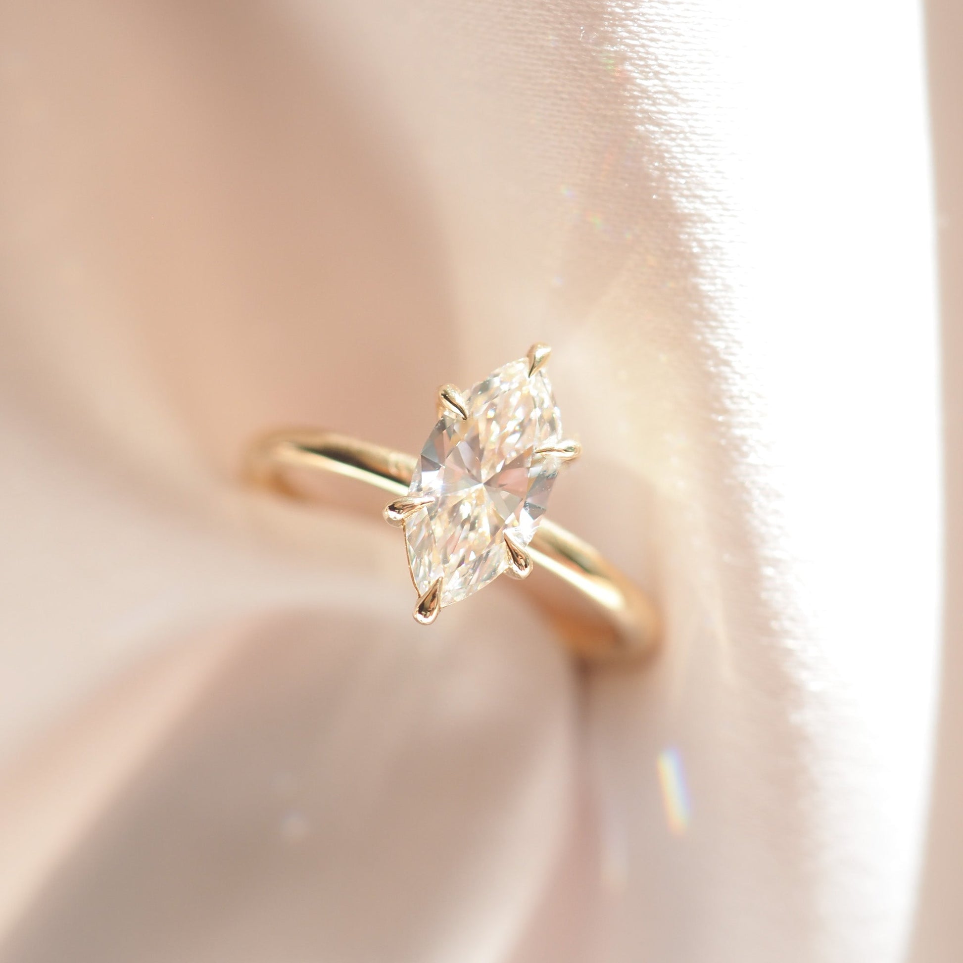 2 CT Emerald Pave Moissanite Engagement Ring