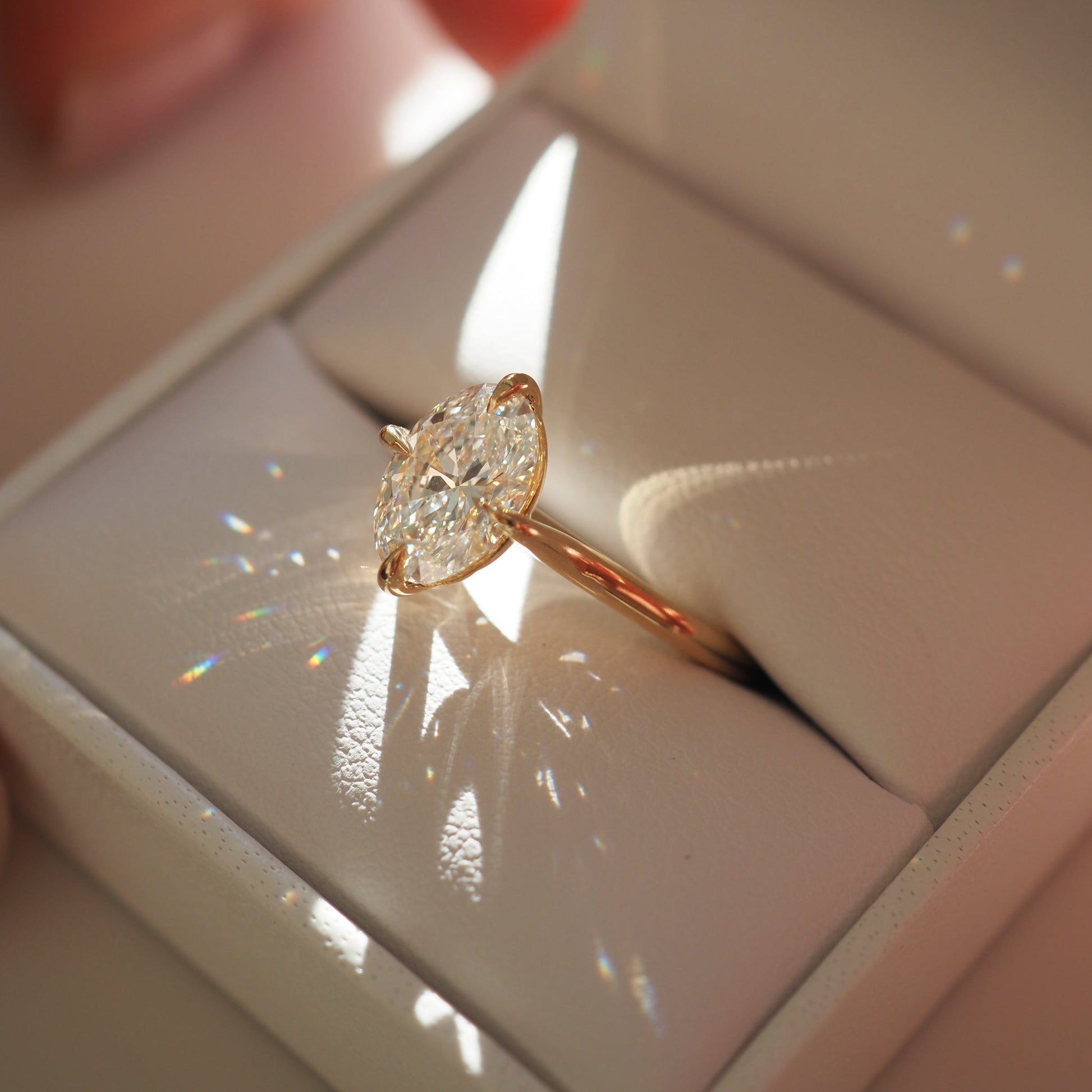 2 CT Emerald Pave Moissanite Engagement Ring