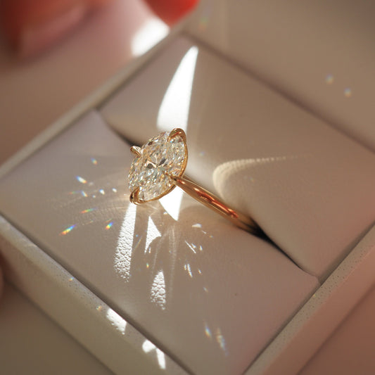 2 CT Emerald Pave Moissanite Engagement Ring